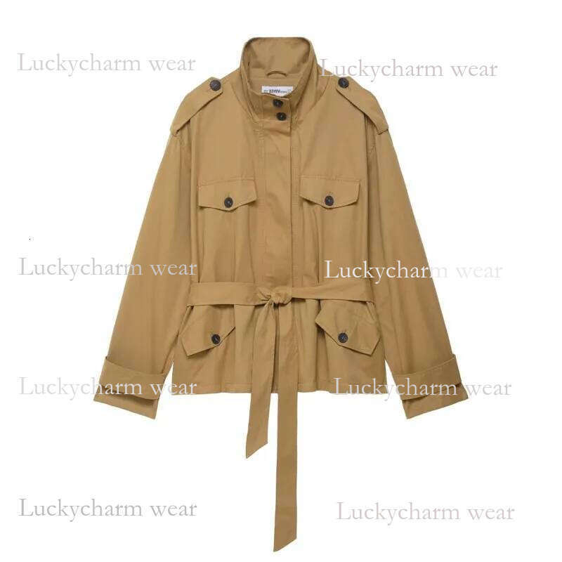 Hipseam Mid Waist Pants Set Women Casual Autumn High Collar Short Trench Coat Shorts Button Skort Female Outfit