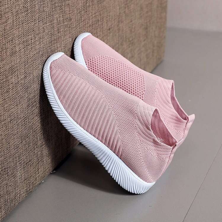 Flyknit Single New Breathable Lightweight Sneakers Summer Mesh Slip-On Casual Shoes - view 5