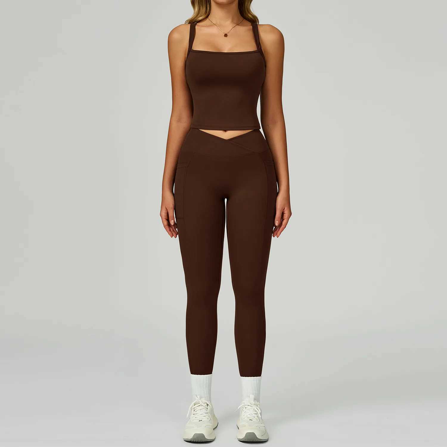 Yoga Outfits Women Tracksuit Yoga Set 2PCS Gym Set Workout Clothes for Women High Waist Leggings Sports Bra Suit Female Clothingt251219