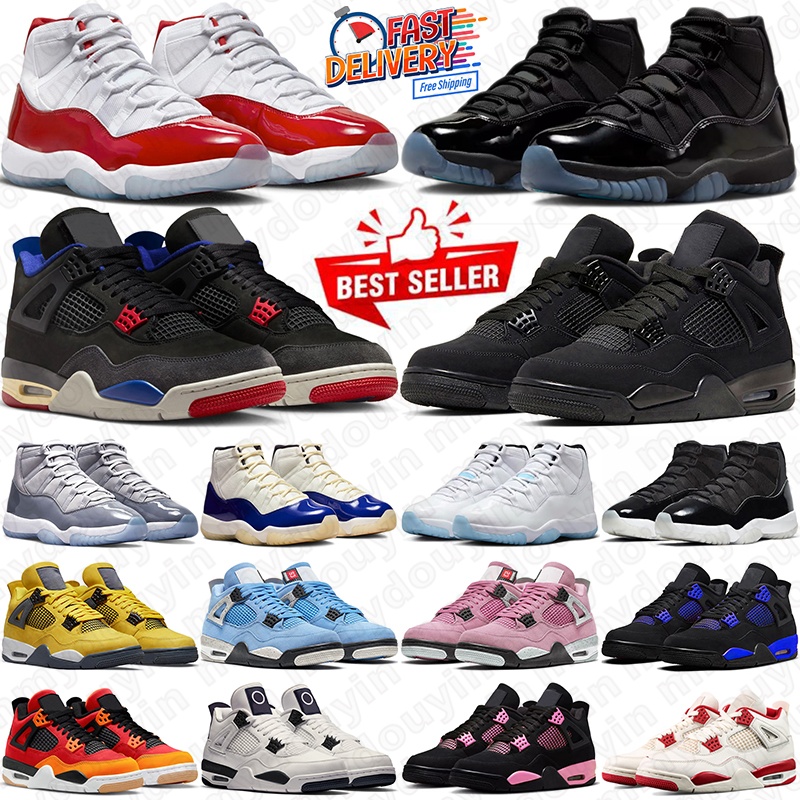 free shipping basketball shoes 4s gamma blue 11 11s 2026 designer sneakers outdoor trainers sport men womens shoe black cat 4 concord space jam mens