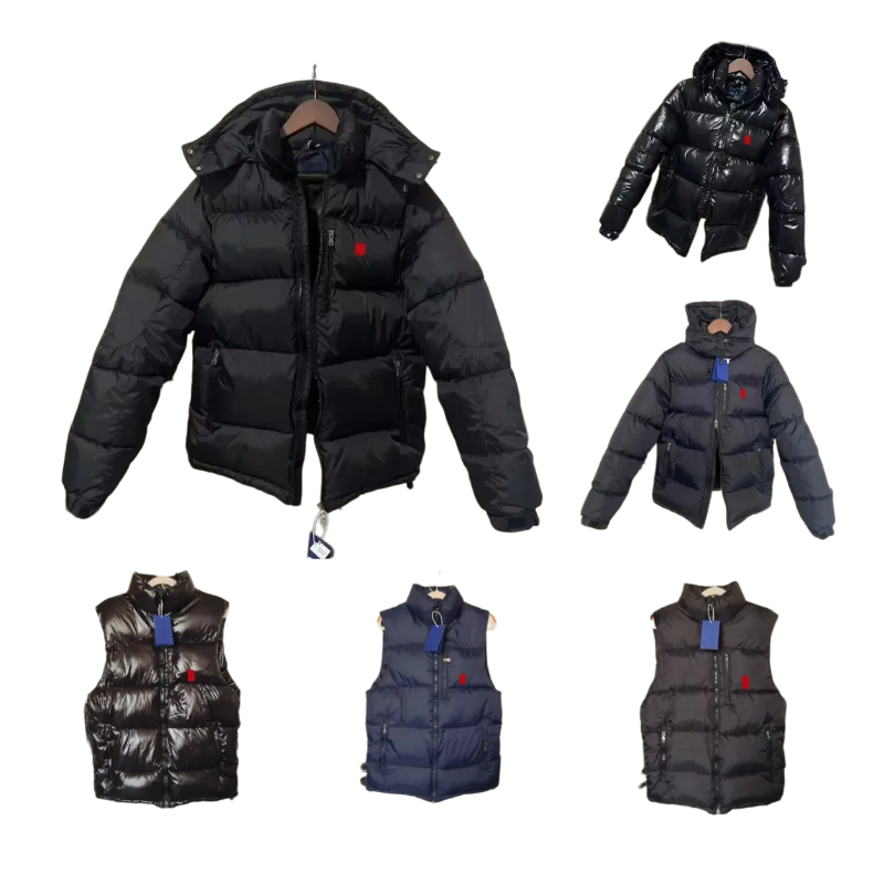 Designer mens Puffer polo Parkas Snowsports thickened warmth vest For hooded Winter Accessorize Snow Jackets and Outerwear coat dh363