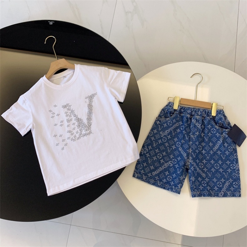 Baby Designer Clothes Set T-Shirt Shorts Toddler Casual Clothing Kids Tracksuit Children Boys Cartoon 2Pcs/set Size 90-150CM DT1206