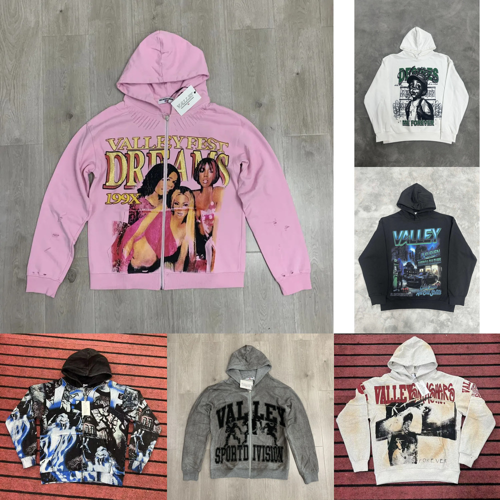 Valley Dreams 2026 NEW AAA Designer High Qualityn Mens Hoodies Designer Spring Valley Sweatshirts Hoodie Long Sleeve Loose Valley Hoody Woman Men Hip Hop 59D 58c7