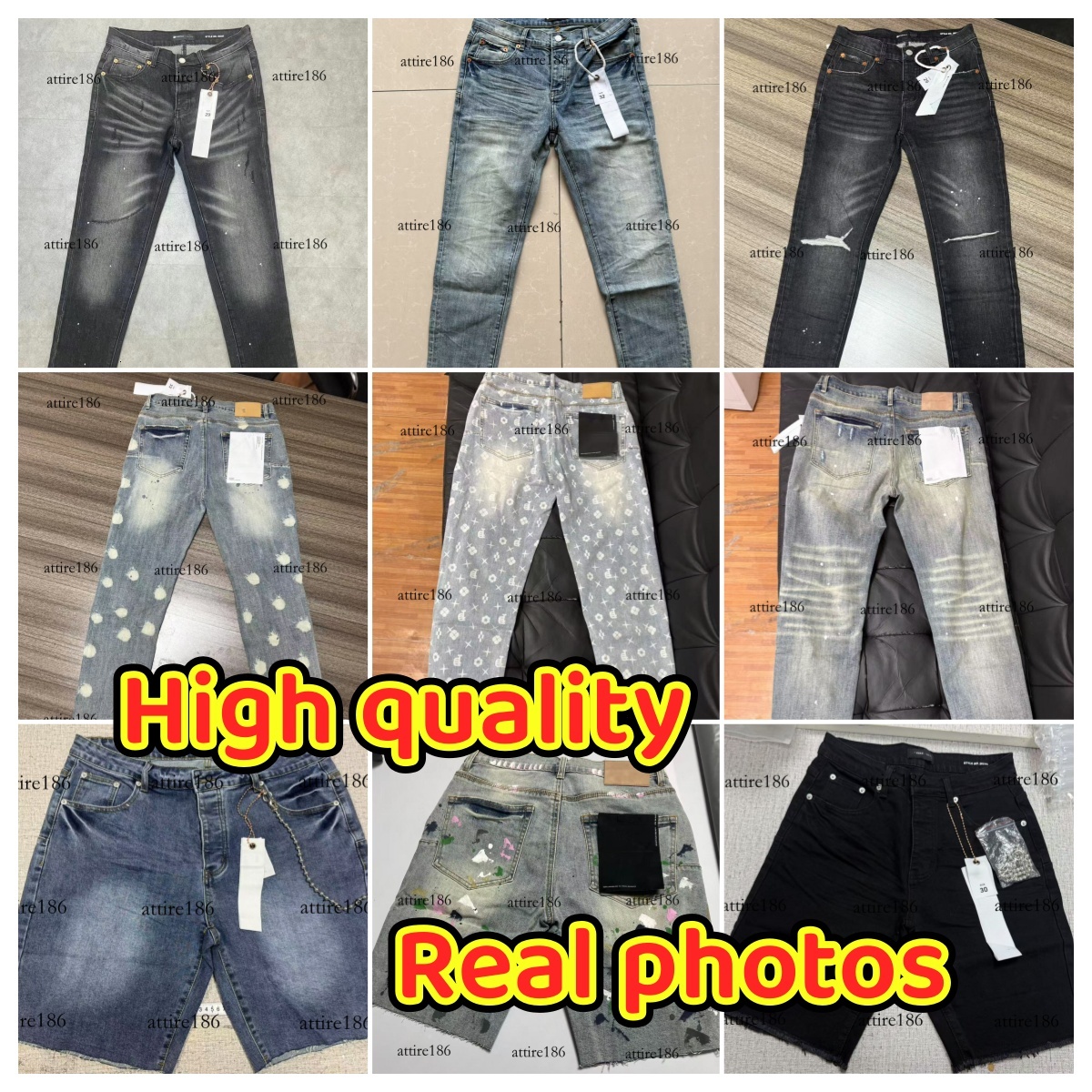 Jean Mens Purples jeans Trousers for mens Denim Designer Jeans Men Black Pants High-end Quality mens designer jean black pencil pants hole casual skinny Jeans 252