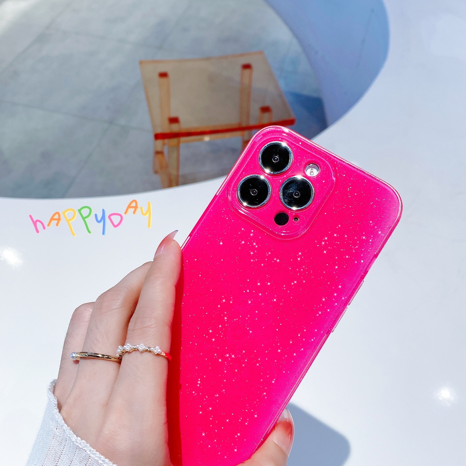 Glitter Jelly Phone Compatible with iPhone 17 Pro Max Apple 16 Soft Case Solid Color 15 Full Coverage 14 Export 13
