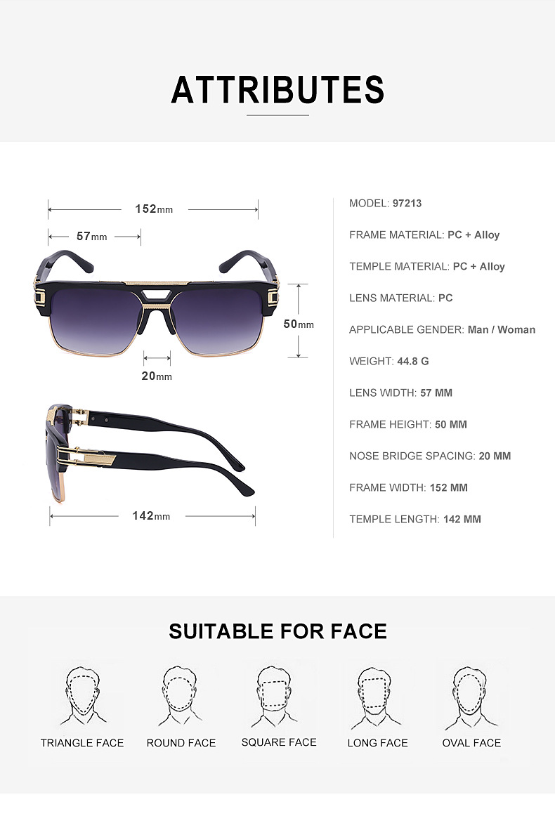 Designer Sunglasses For Women Men Sunglasses Polarized UV400 Sunglasses Fashion Classic Luxury Glasses Goggle Pilot Alloy Square Frame Eyewear AP8101
