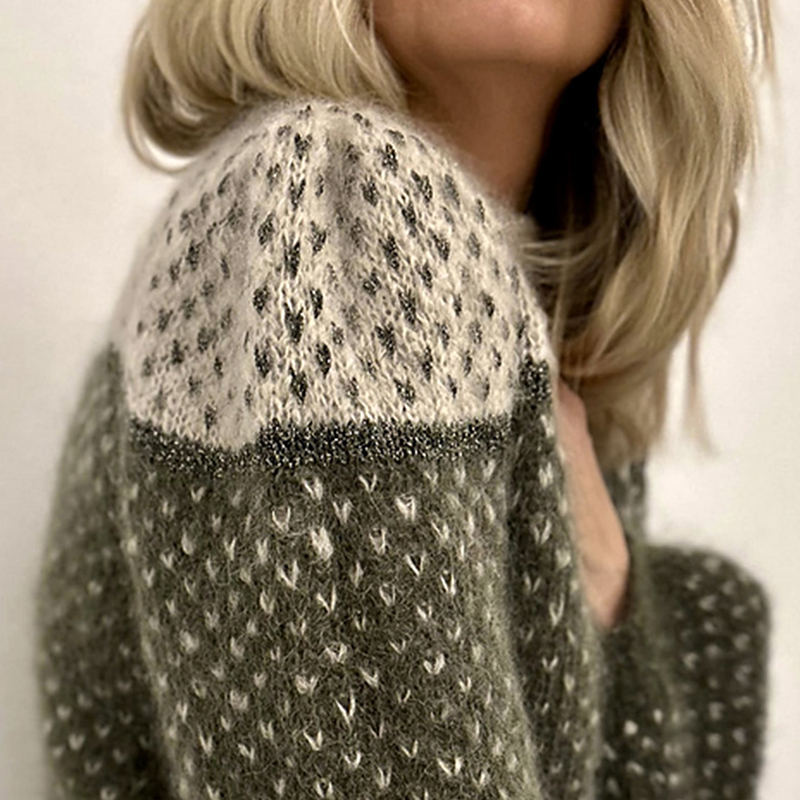 Elegant Women's Clothing Item: Round Collar, Multi-colored Print Cardigan Perfectly Suitable Both Inwardly And Outdoors CCX011