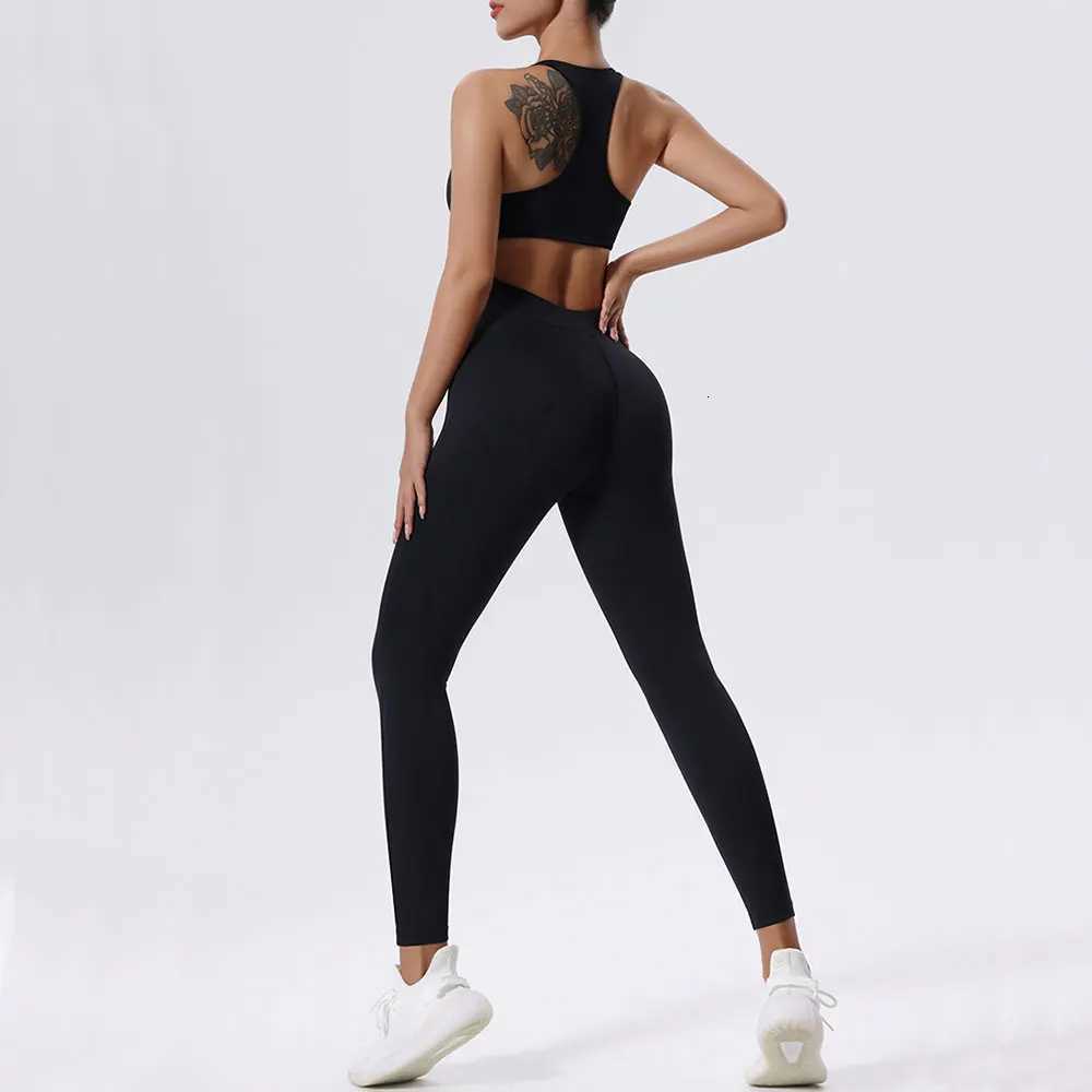 Womens Tracksuit Yoga Set Zipper Jumpsuits One Piece Fitness Sportswear Workout Rompers Sportswear Gym Set Workout Clothest251219