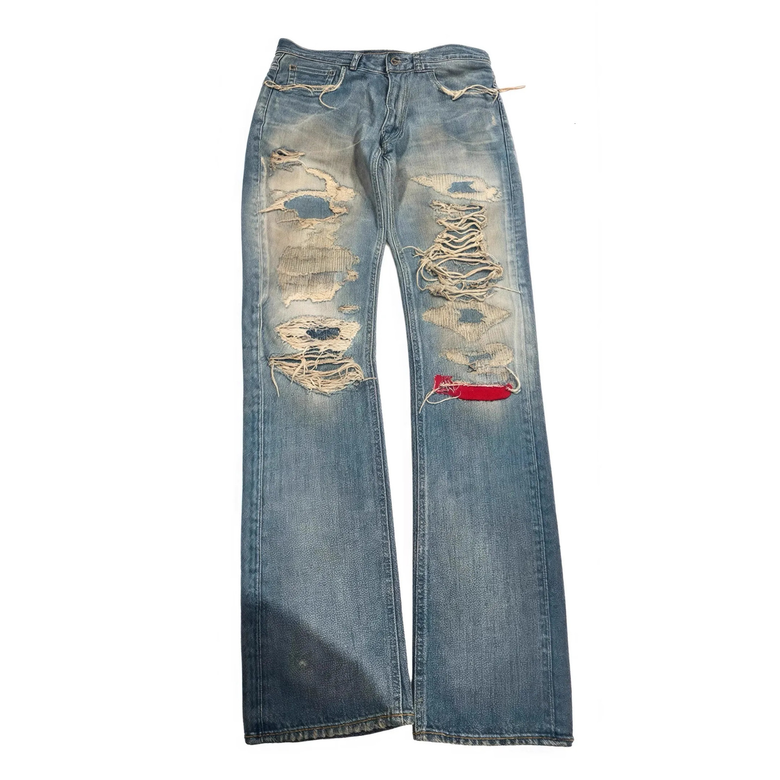 Undercover Washed Thunderbolt Fit Straight PANT Jeans Cotton Denim Pants Comfort Casual Size 1 2 3 E137 251218
