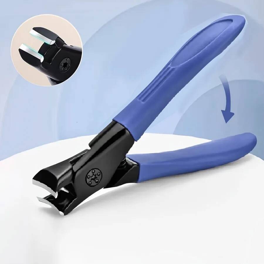 1 Piece Blue Nail Clipper, Suitable for Thick Nails, Ergonomic Handle, Foot Care Product, Effortless, Daily Essential
