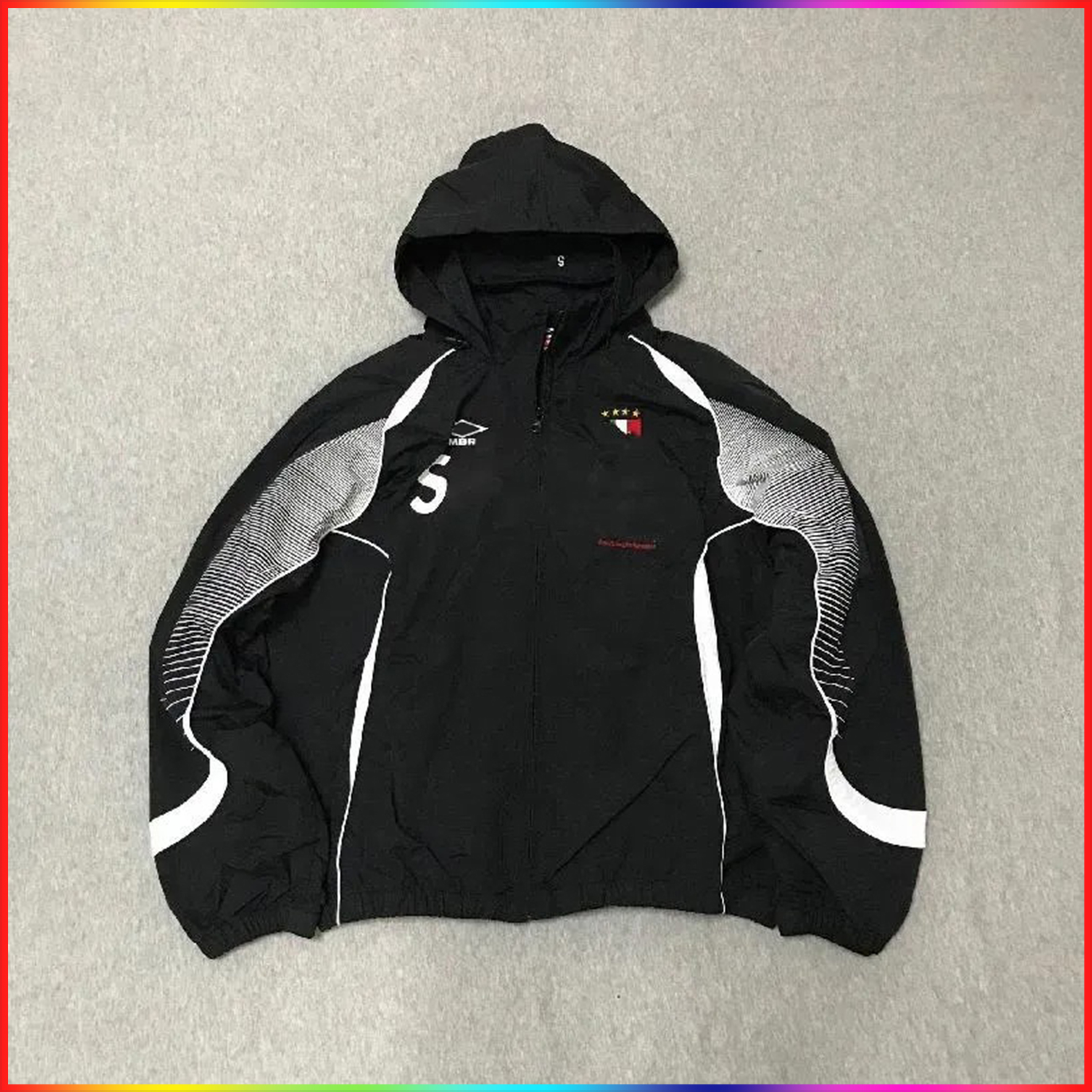 New Fashion mens designer hoodie Sportswear supremely jacket Embroidered Patterns Retro Racing Jacket essential hoodie Drawstring Pants Woven Running Pants Set