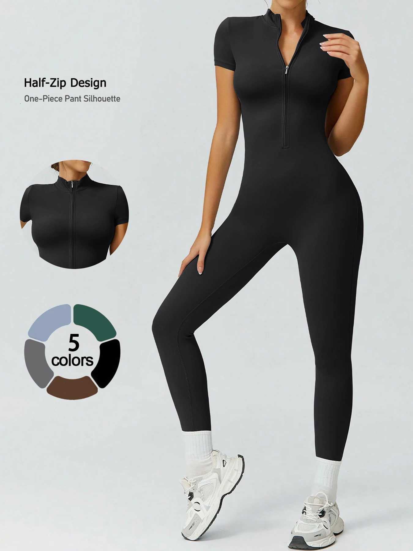 New Yoga Clothes Suit Workout Sports Set Women Bodysuits Gym Set Women Training Siamese Fitness Jumpsuit Female Sportsweart251219