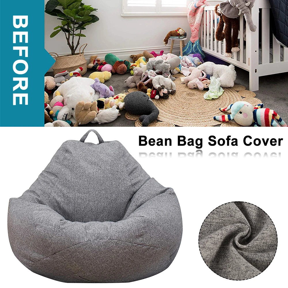 Lazy Sofas Cover Large Bean Bag Cover Without Filler Adults Couch Living Room Bedroom Home Tatami Lounger Comfortable Seat Cover 251215CJ