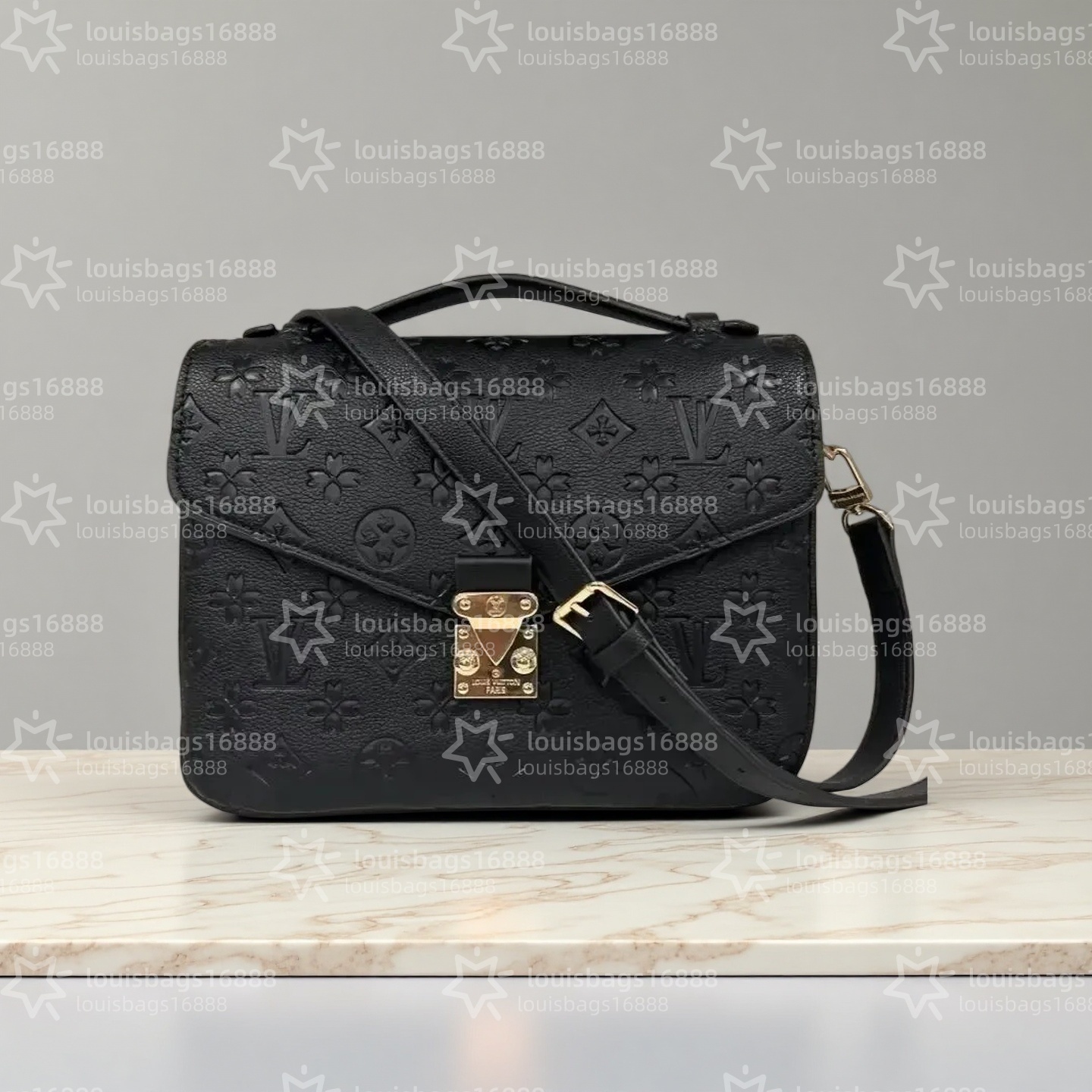 Luxury Designer bag Embossed flower pochette Women Handbag Messenger Bags Genuine Leather METIS Elegant Womens Shoulder Crossbody Bag