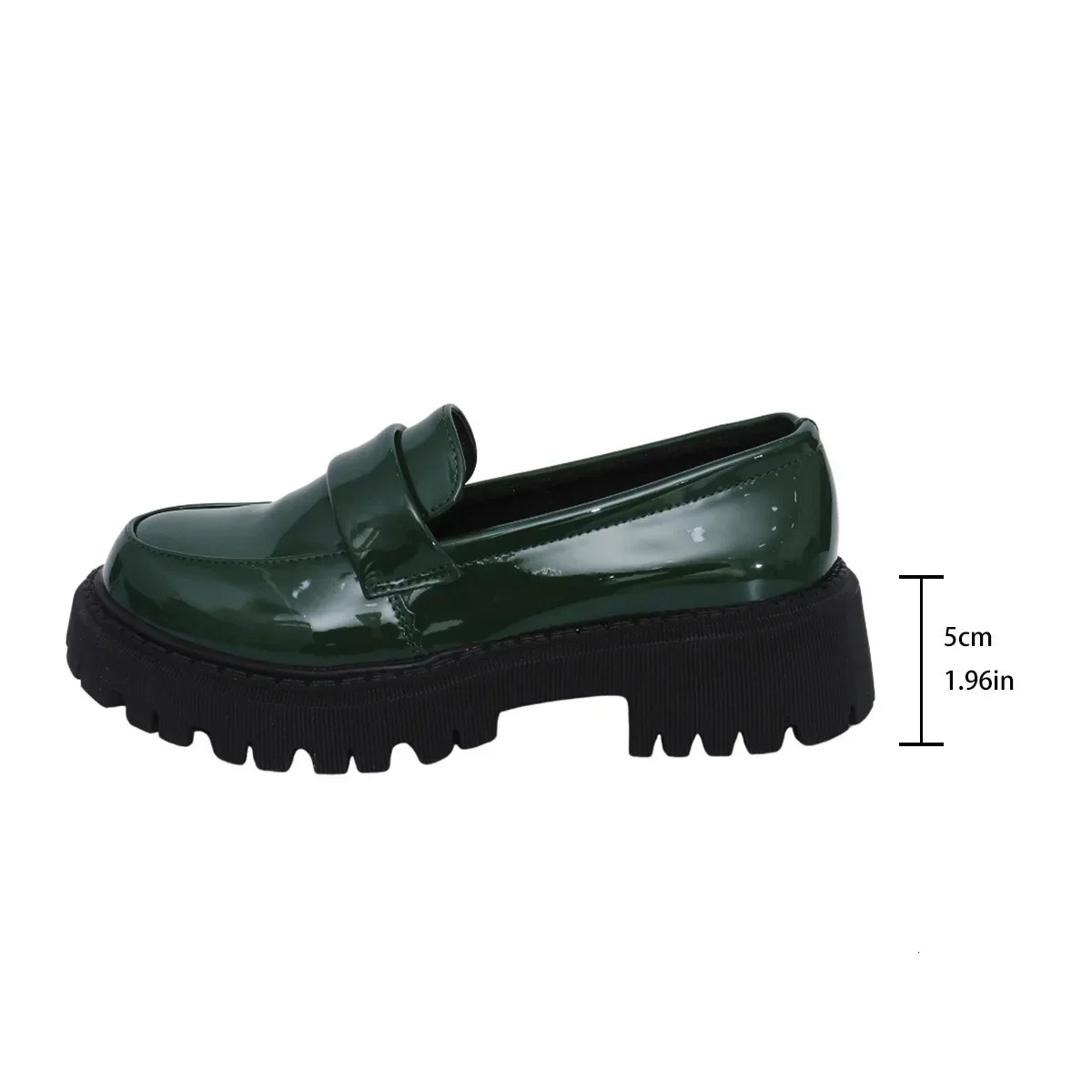 Womens Leather Shoes British Style Fashion Soft Sole Loafers Women Thick Soles Comfortable Slip on Single Shoe Plus Size 43 251217 - view 6