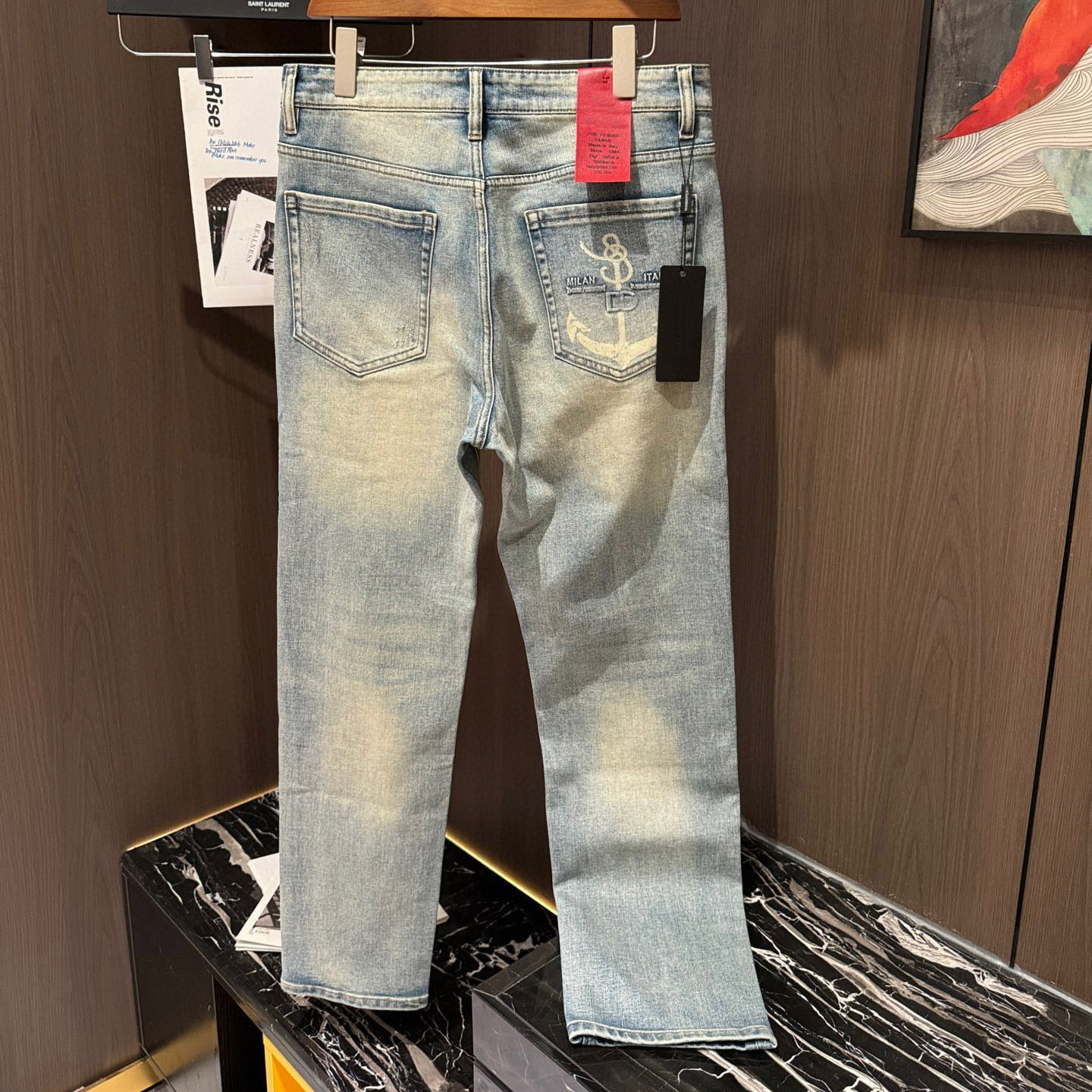 Designer jeans, men's jeans Stylish Mens and summer straight leg pants trend pants Elements with Modern Comfort us size 28-40 10