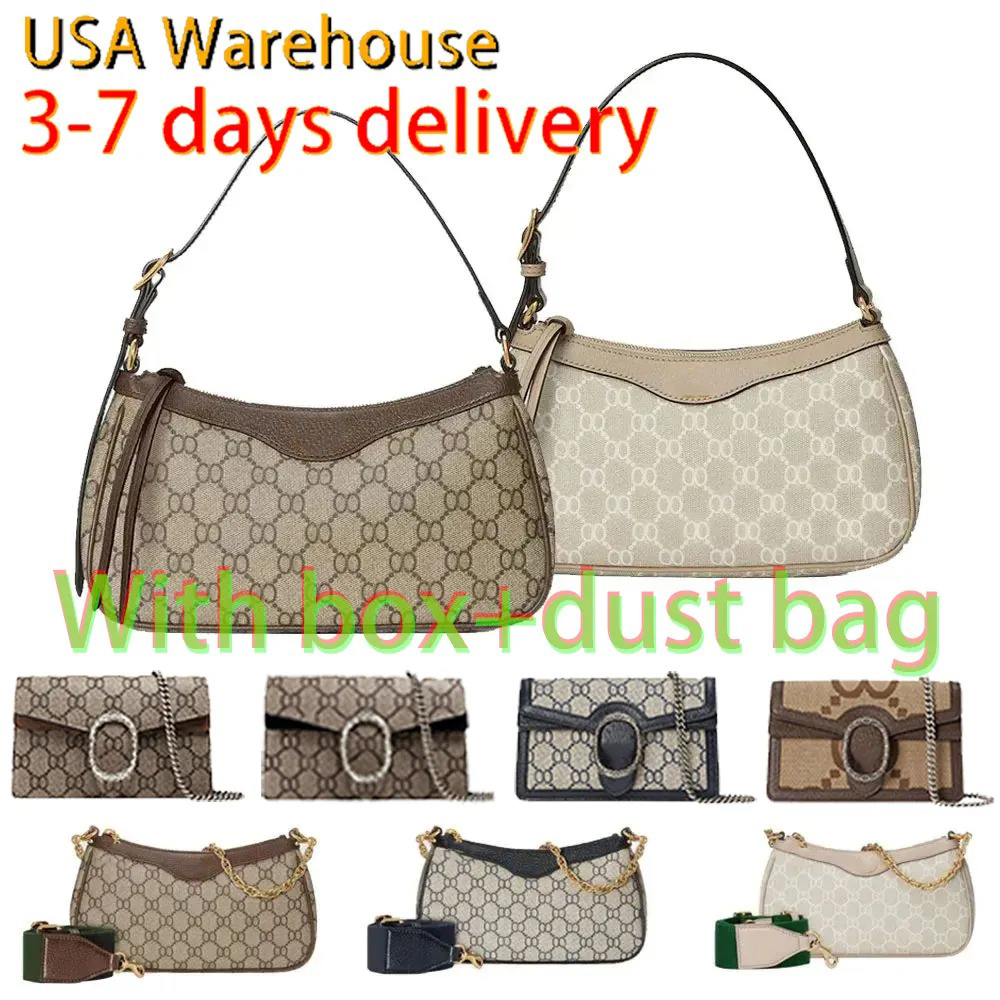 High Quality Designer Bag Shoulder bag Luxury Woman Wallet Brown Fashion Handbag Classic Womens Bag Printed Retro Sweet Outdoors Purse Underarm Bag Cross body bag 54