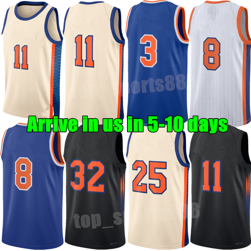Custom Men kids youth Jalen Brunson Karl Anthony Towns Basketball Jerseys Josh Hart Mikal Bridges OG Anunoby Quickley Mitchell Robinson Fournier Knicks City Jersey