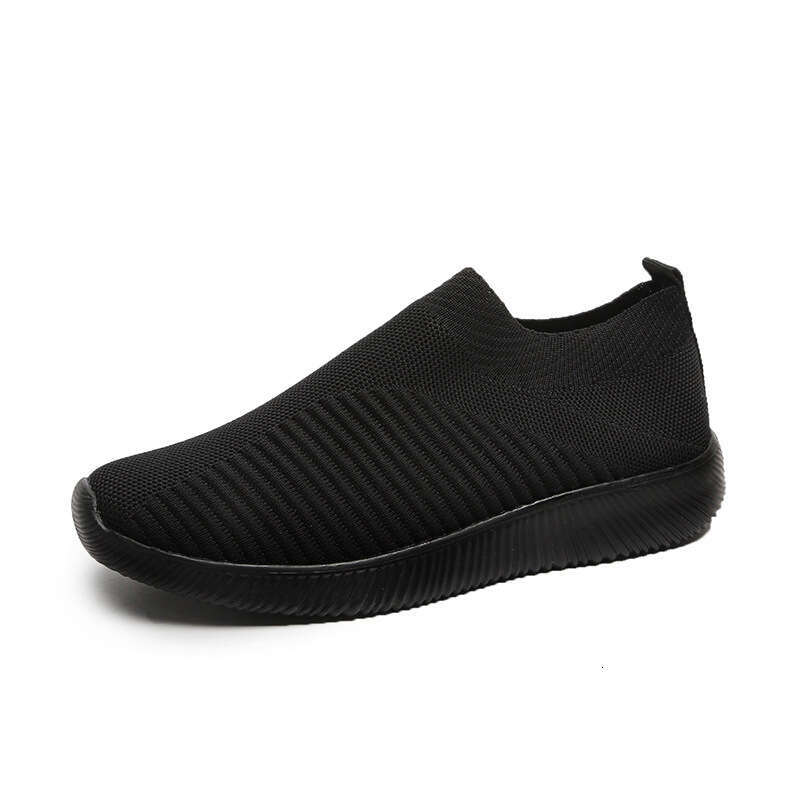 Flyknit Single New Breathable Lightweight Sneakers Summer Mesh Slip-On Casual Shoes - view 8