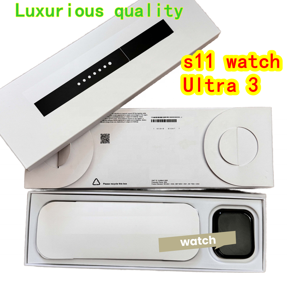 2025 newest Luxury quality smart watch 11 watch Ultra 3 Fashion Designer series 10 49mm U2 watch Bluetooth call wristband wireless charging applewatch s11 Watches