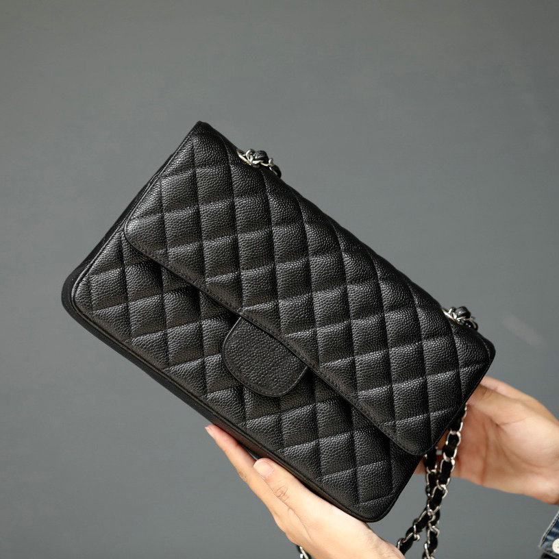 Cc Bag Designer Shoulder Classic Luxury Evening 15A Genuine Leather Caviar Flap Bags Chain Bag 25CM 30CM Double Letters Solid Hasp Crossbody With Box