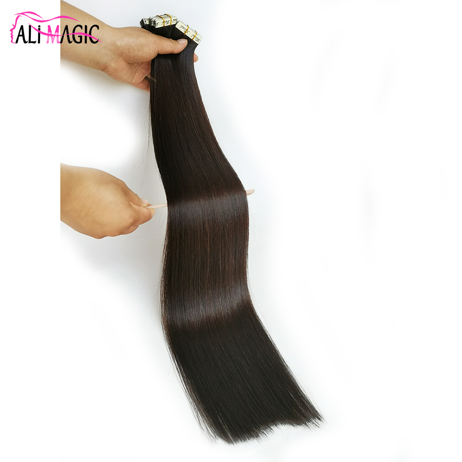 Tape In Human Hair Extensions Skin Weft Tape In Extensions Invisible, Double-sided Adhesive, Comfortable, Easy To Wear, Straight 10A 100g/40piece Fact