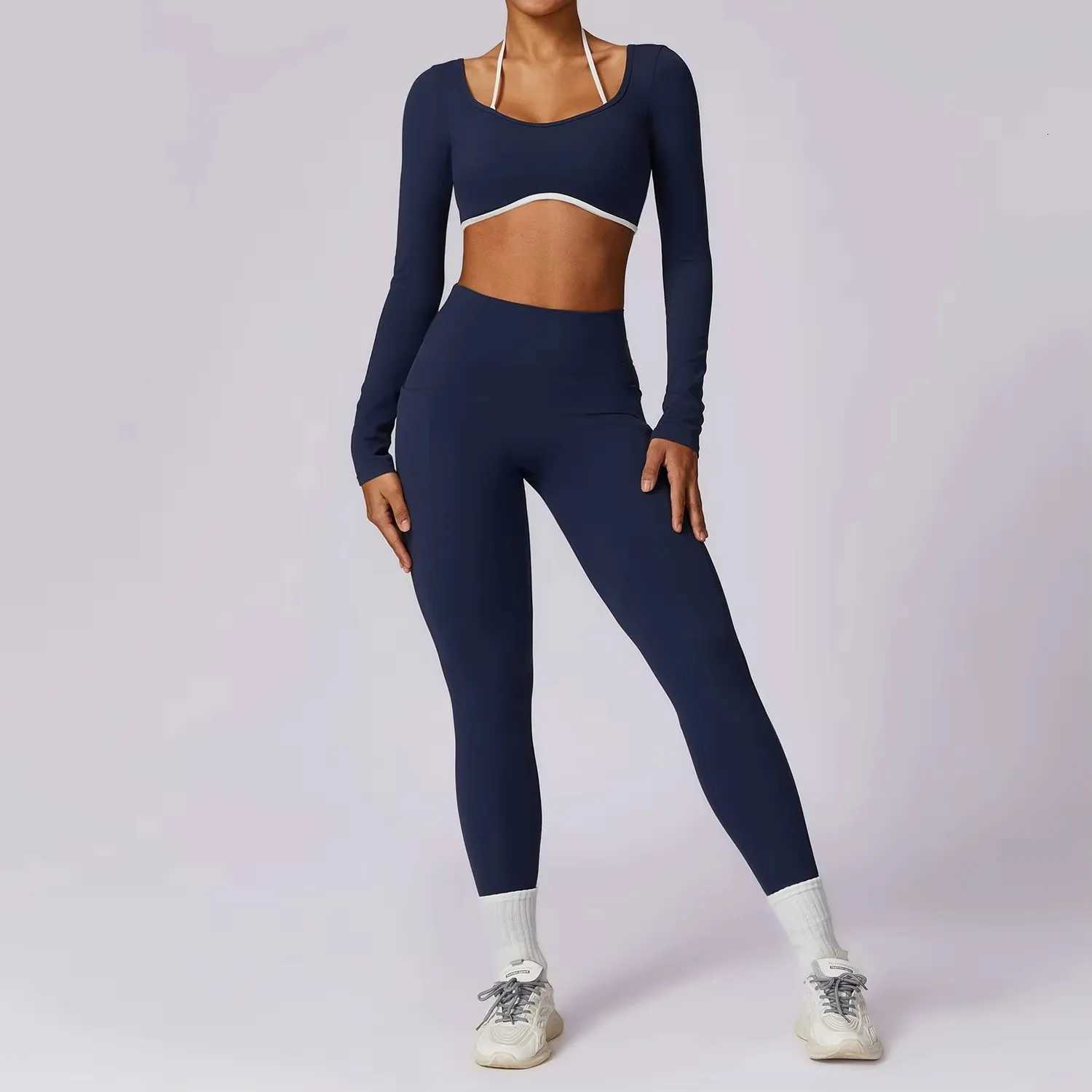 2Pcs Gym Set Women Workout Backless Yoga Suit Women Quick Dry Running Legging Fitness Bra Short-sleeved Shirt Sports Suit Femalet251219