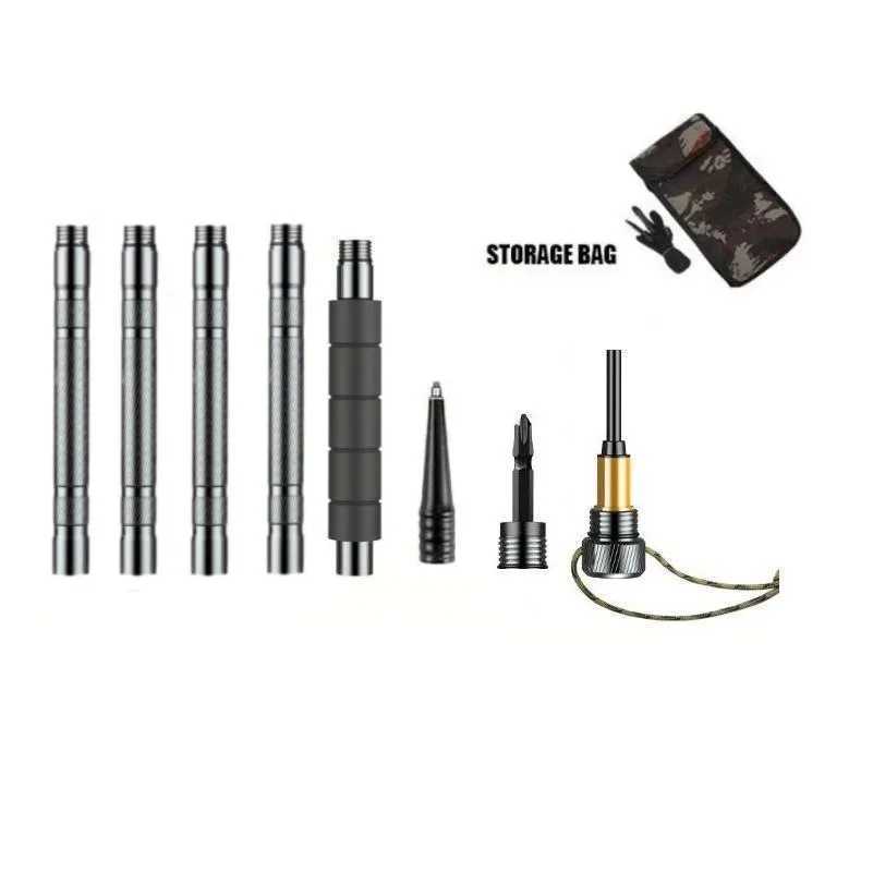 Multi-Purpose Trekking Pole - Aluminum Alloy - Ideal for hiking and snowy conditions outdoor gear Insulated grip design G251220