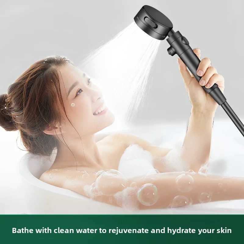 Filter Shower Head with 3 Spray Settings One-Touch Stop - High-Pressure Water Filtration Ergonomic Design for Ultimate Showe C251220