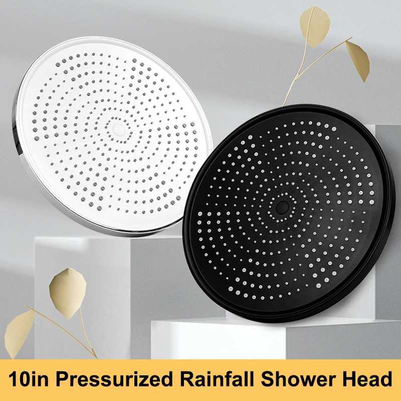 New 25CM Pressurized Ceiling Mounted Shower Head Supercharge Large Flow Top Spray ABS Thicken High Pressure Rainfall Shower Head C251220