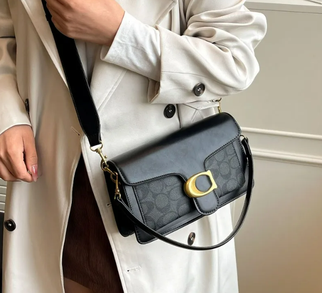 Designer Baguette Sacoche Tabby Bag For Woman Purse Black White Shoulder Strap Handbag Tote Leather Clutch Man Fashion Crossbody Pochette Bag