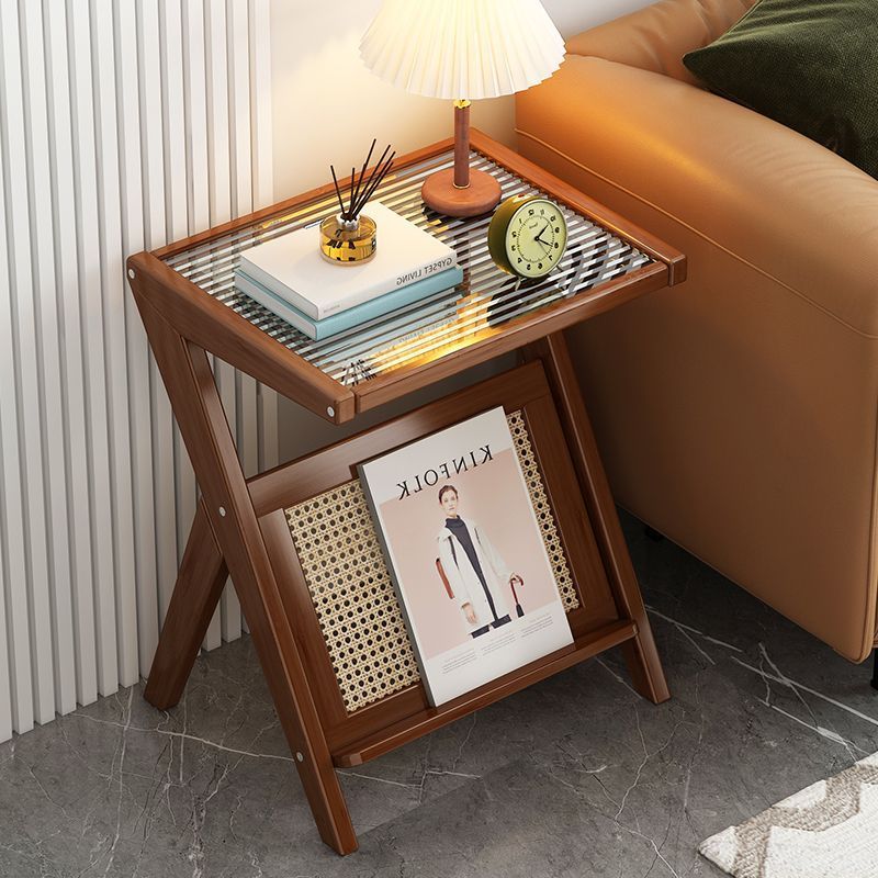 M12201 Creative corner tables for small glass apartments