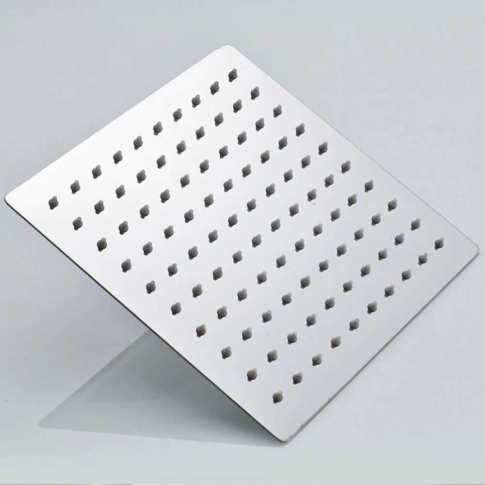 Bathroom Shower Head Chrome Ultrathin Rainfall Bath Head Wall Mounted Stainless Steel Bathroom Shower Accessories C251220