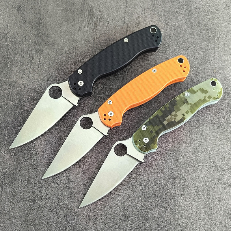 C81 Pocket Knife with 440C Blade G10 Handle Ideal for Outdoor Camping Portable Barbecue and Meat Cutting Practical Fishing Knife