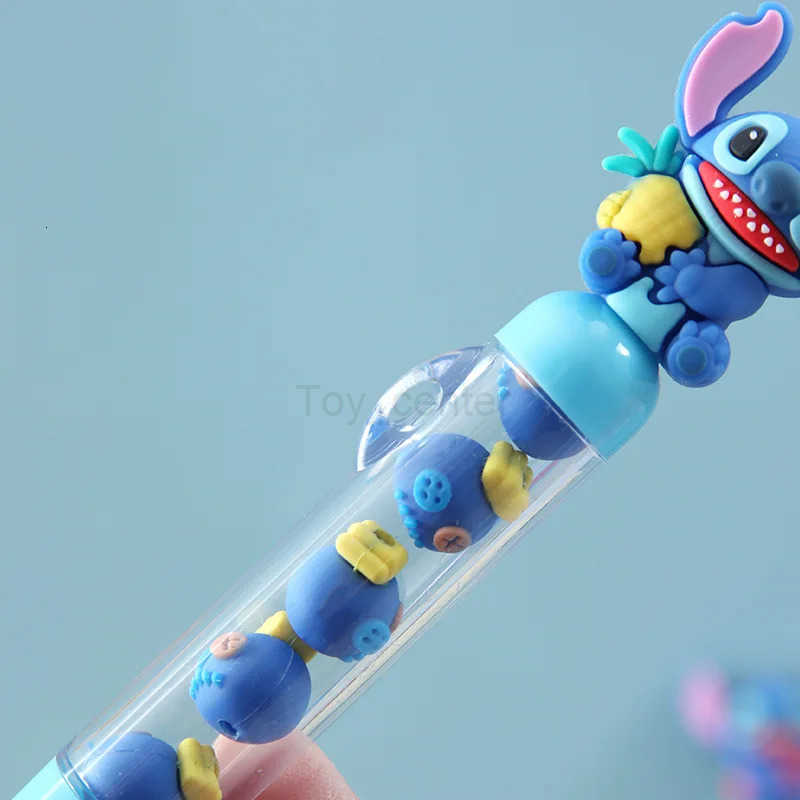 Disney 1/3/6/12/36pcs Stitch Gel Pen Lilo Stitch Brochette Le 05mm Black Press Sign Pen Student Stationery Wholesale Gifts H251220