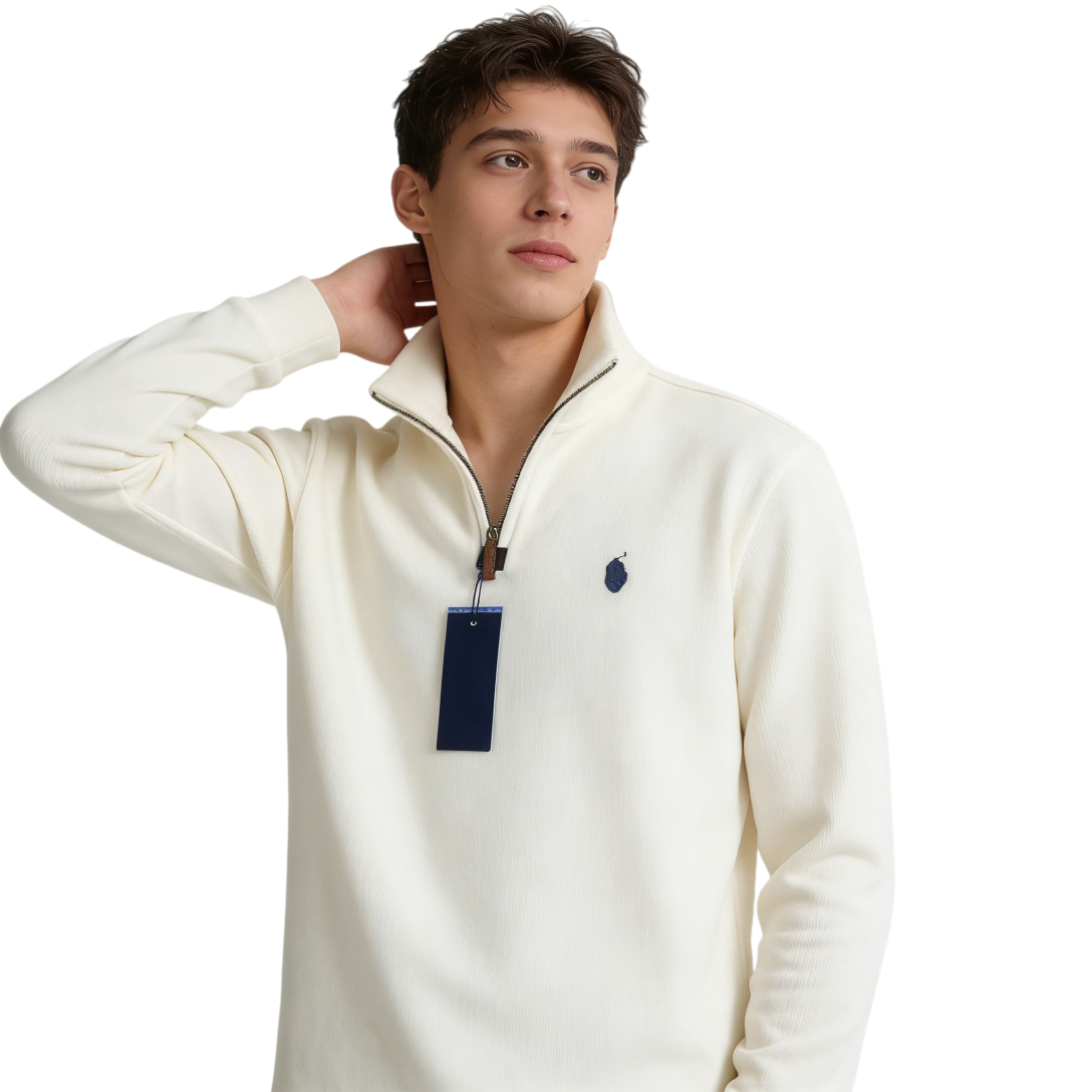 Polo Sweater Men Qu… - image
