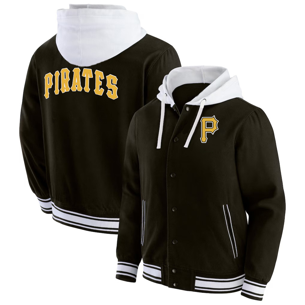 Men Pirates Darius Rucker Collection by Full-Snap Hooded Jacket