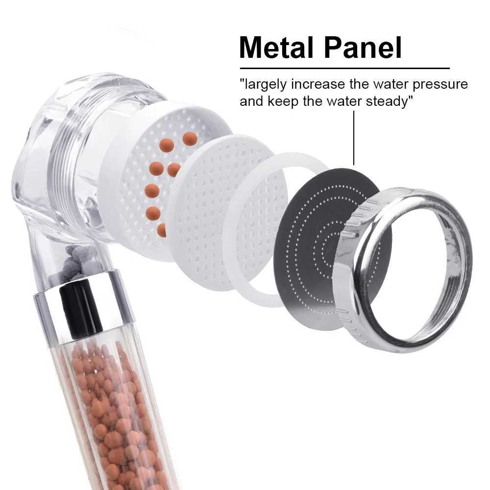 Bathroom Products Energy Saving Shower Head Anion Filter High Pressure C251220