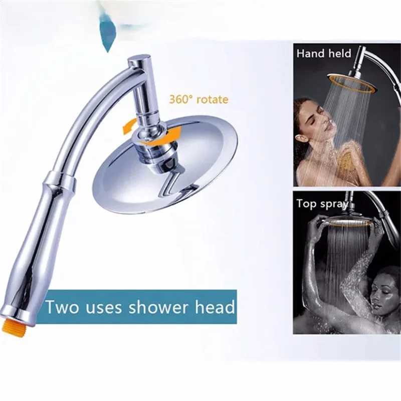 1pc 4/6 Inch High Pressure Shower Head 360 Adjustable Large Round Rainfall Sprayer Hand Held Shower Head Bathroom Accessories C251220
