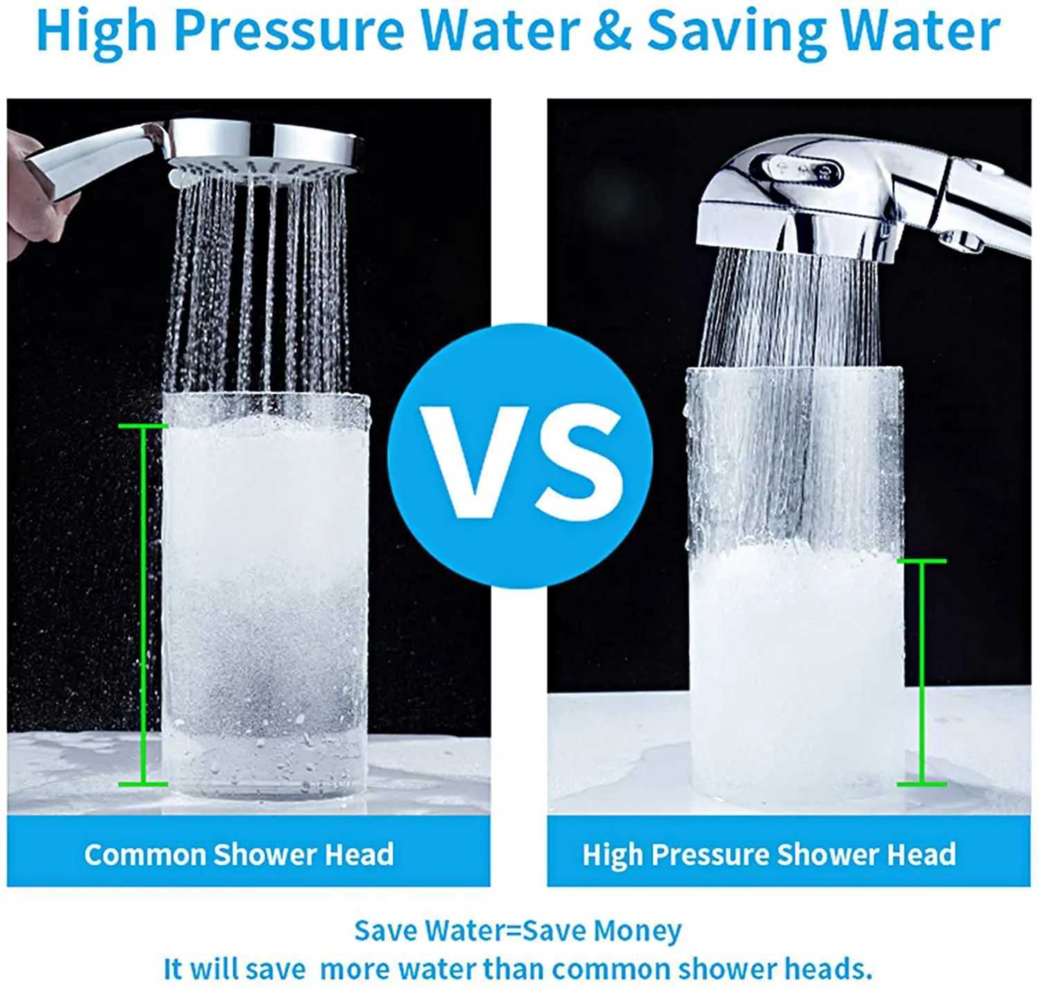 Universal Bath Showerhead High Pressure Rainfall 3 Modes Adjustable Water Saving Luxury Home Hotel Sprayer Bathroom Shower Head C251220