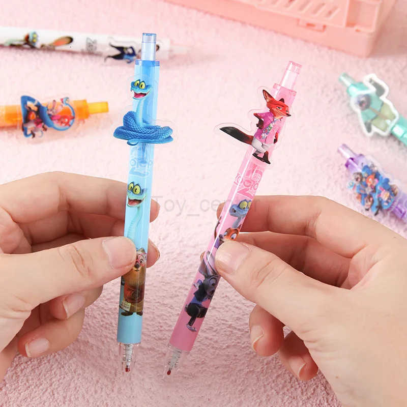 Disney Zootopia Cute Pens Disneys Judith Nick Student Kawaii School Supplies Kids Gel Pen Stationery Office Accessories Children Gift H251220