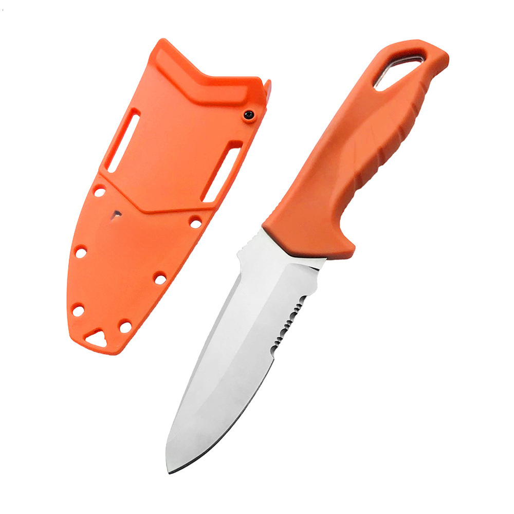 BM 18040 Portable Survival Fixed Blade Knife with Sheath D2 Steel Blade Nylon Fiber Handle EDC Outdoor Adventure Straight Knife