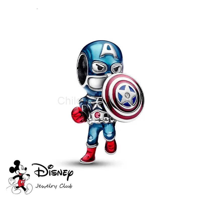 Disney Charms Marvel Spider-Man Iron Man Hulk Scarlet Witch Captain America Beads Fit Original Bracelets DIY Jewelry Gift H251220