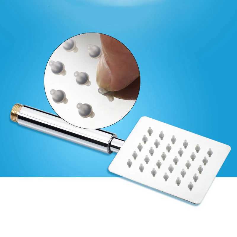 Black/Chrome/Gold Bathroom Stainless Steel Hand Shower Bath Rain Handheld Shower Head Big Panel Square Circular Bath Sprinkler C251220