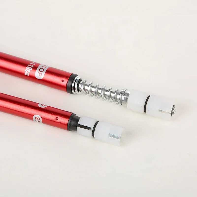 Aluminum Alloy Adjustable Height 52-110cm Hiking Poles for Outdoor Camping Mountain Climbing Travel Straight/T Handle Option G251220