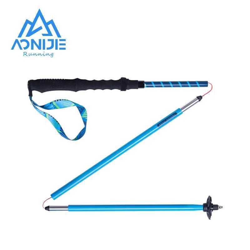 AONIJIE-Lightweight Folding Collapsible Quick Lock Cross-country Trekking Pole Aluminum Alloy Walking Stick Hiking Trail E4202 G251220
