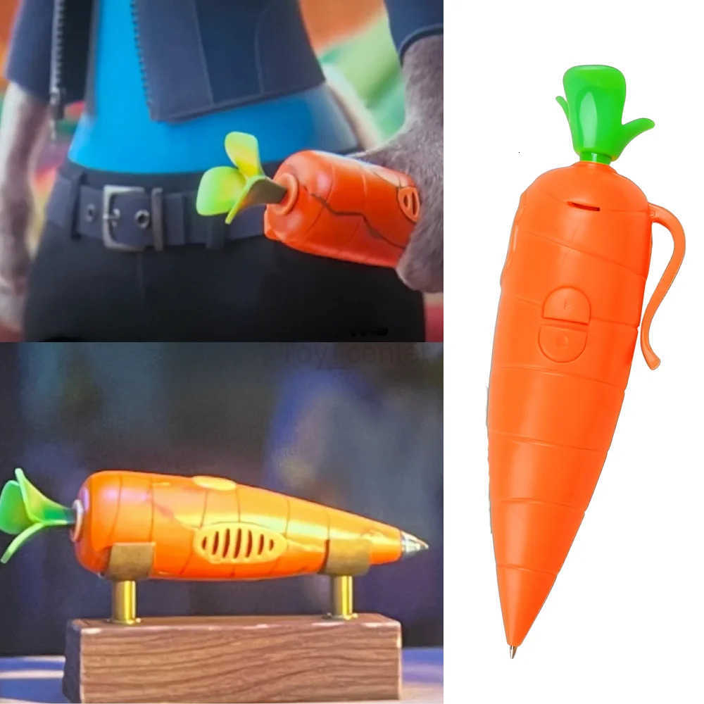 Disney Zootopia 2 Judy Carrot-Shaped 2-in-1 Voice Recorder Ballpoint Pen 60-Second Recording Creative Novelty Stationery Gift H251220