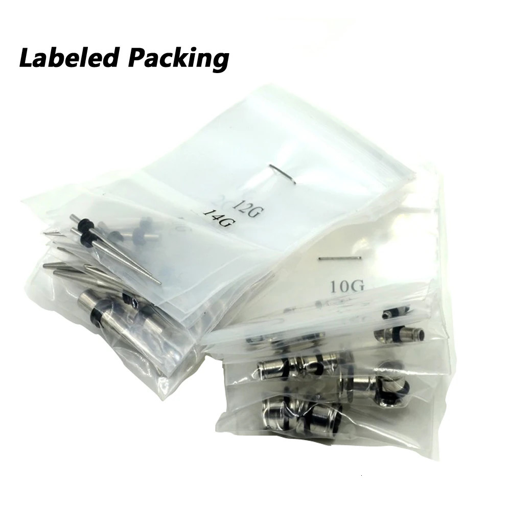 36pcs/lot Steel Ear Taper Expander Single Flared Ear Tunnel Plugs Kit 14G-00G Ear Stretcher Gauges Set Piercing Jewelry 251212