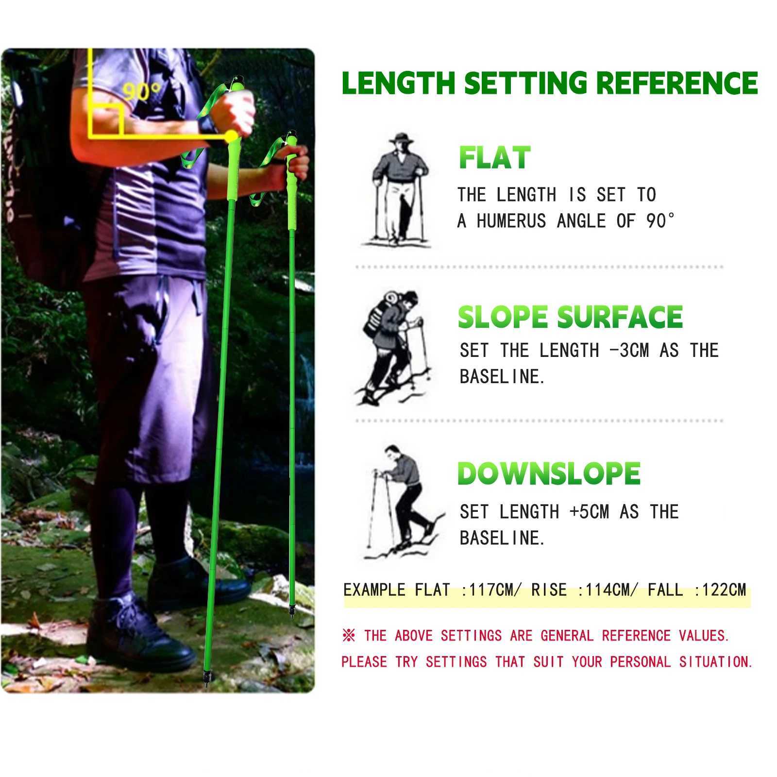 OKHEALING Ultra T700 Carbon Fiber Trekking Sticks Poles Lightweight Portable Hiking Poles Walking Sticks Hiking Accessories G251220