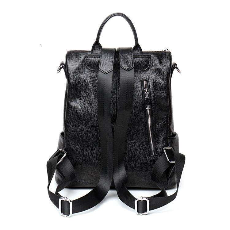 Luxury bag designer couple embroidered cowhide backpack women's genuine leather Korean version new multifunctional trendy and versatile backpack